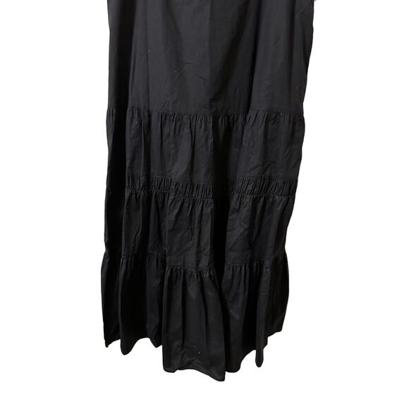 Prabal Gurung Black Tiered Plus Size Maxi Dress Bow Summer Size 18 - Picture 3 of 5